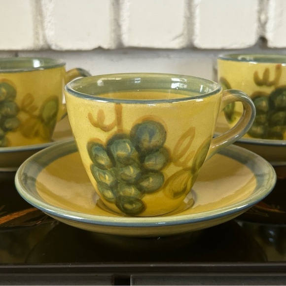 Mid-century John B. Taylor Tea Coffee Cups and Saucers | Set of 3 - Picture 1 of 8